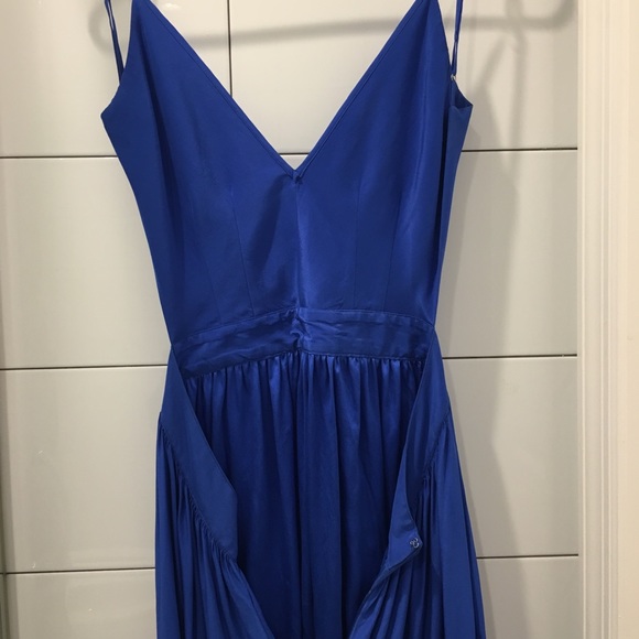 Emerson thorpe blue silk backless dress size s - Picture 5 of 7